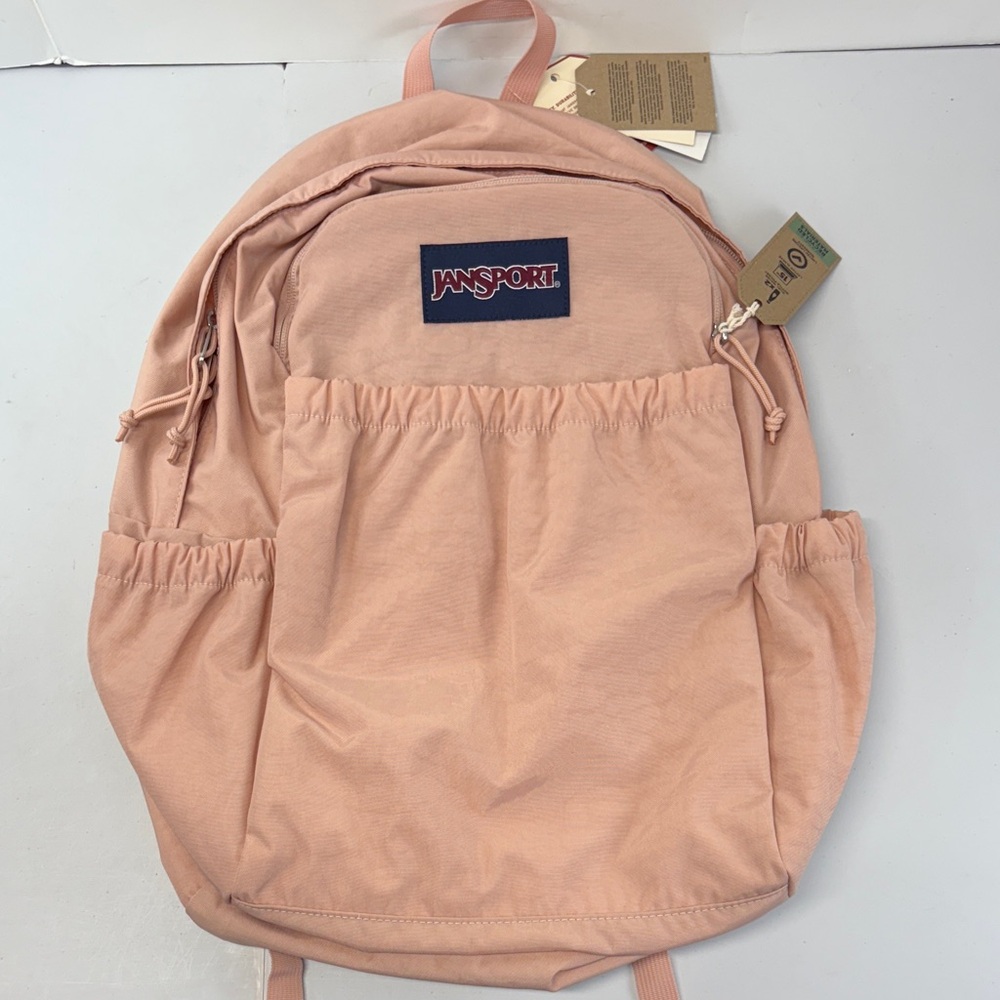 Jansport Slouch Pack Misty Rose Backpack 15" Laptop Pocket Pink